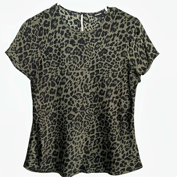 Express Leopard Print Top Small - Picture 1 of 6